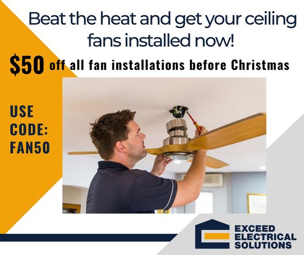Ceiling fan installation and repairs Perth